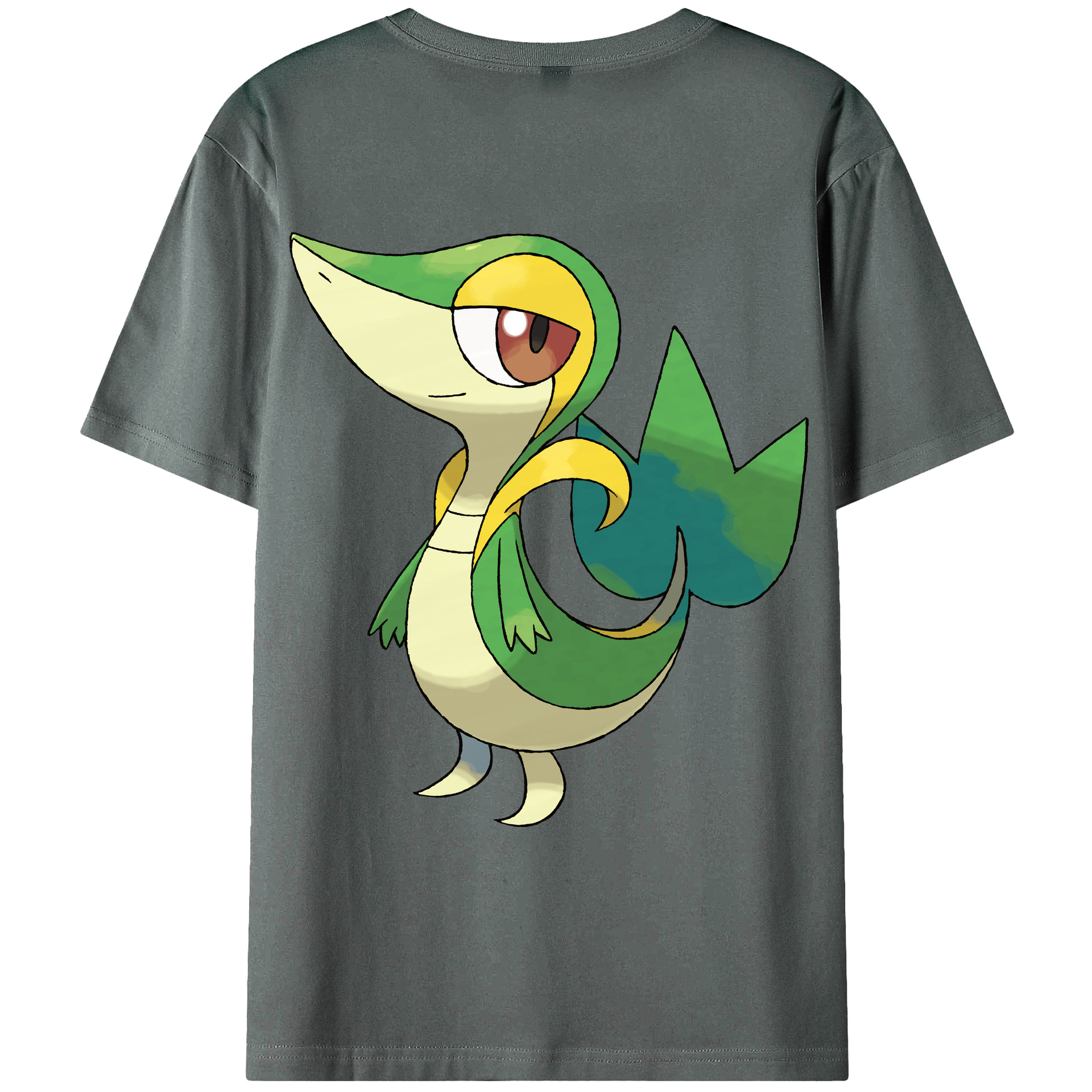 （画像用） ポケットモンスター Pokémon 綿100％ メンズ半袖Tシャツ（バックプリント） 通気性